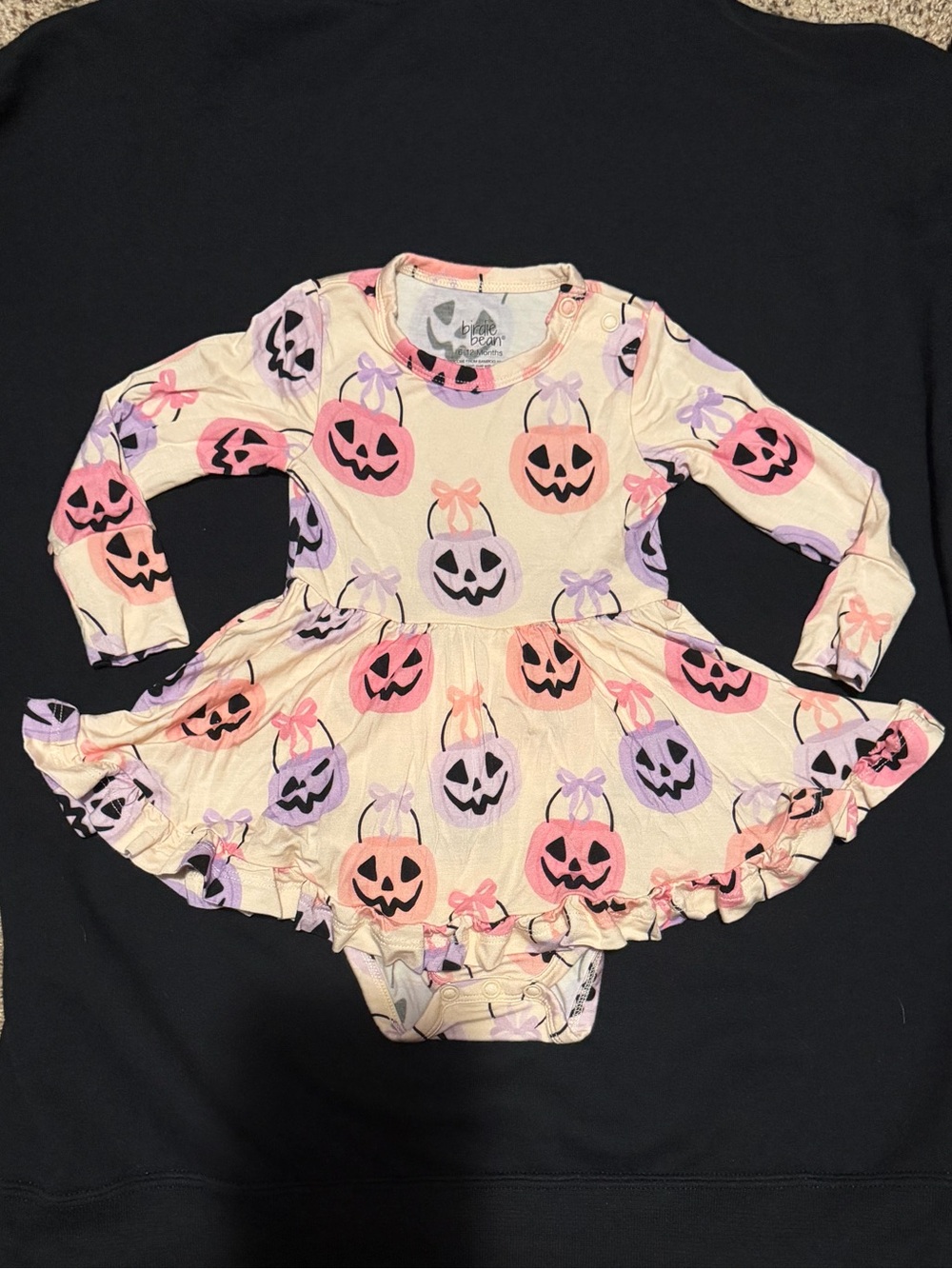Birdie Bean Trick Or Sweet Bamboo
Twirl Dress Bubble Romper 6-12M